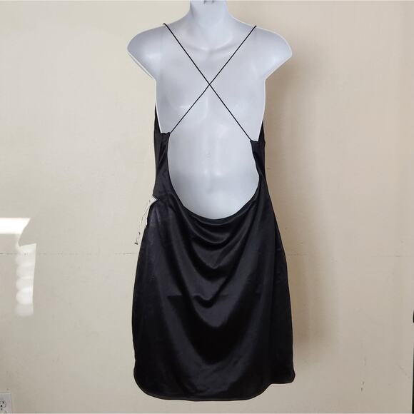 B Darling Juniors Black Open Back Bodycon Dress Size 15/16 - Picture 4 of 8